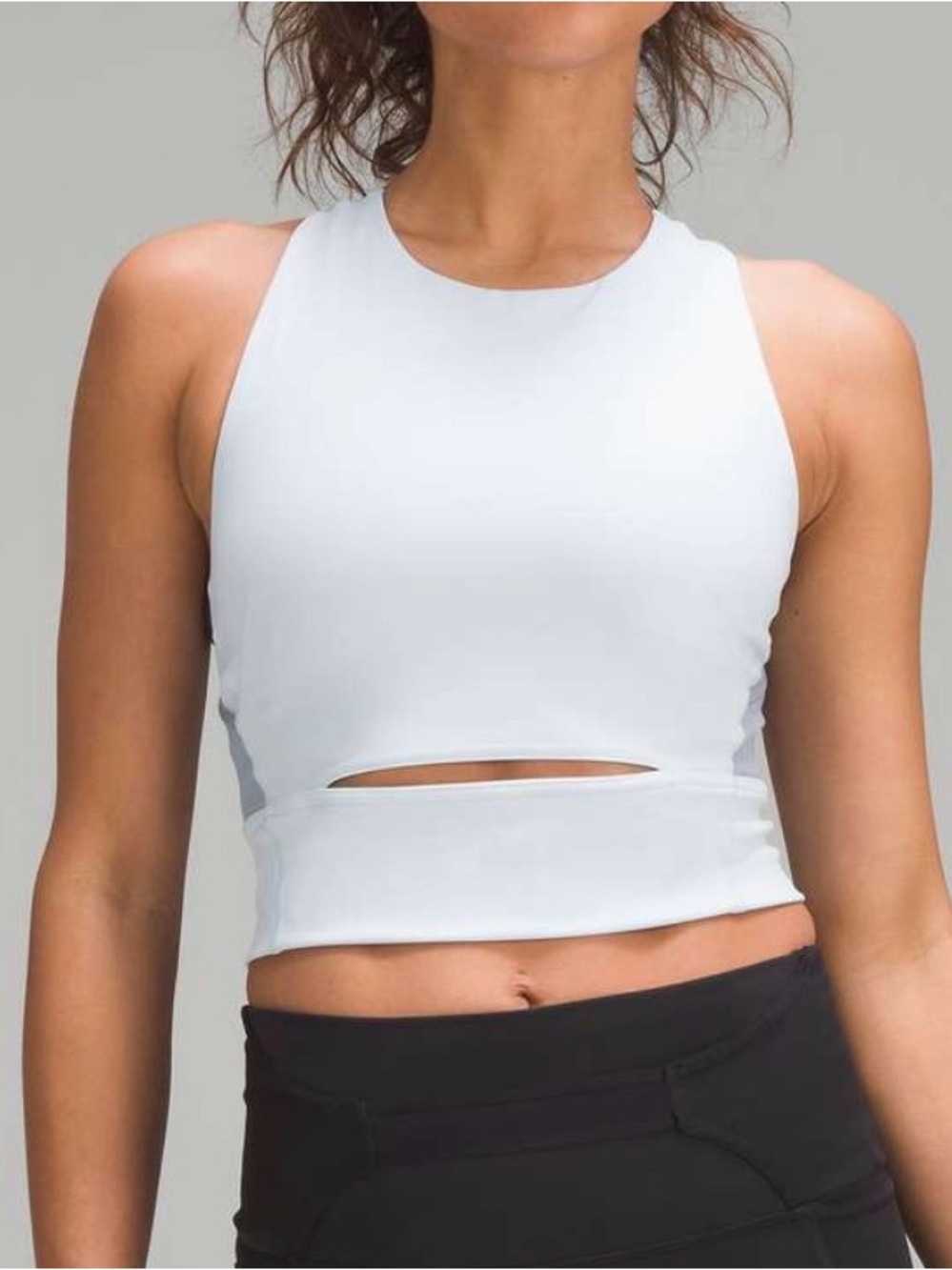 Lululemon Wunder Train Mesh Strap Tank in Powder Blue